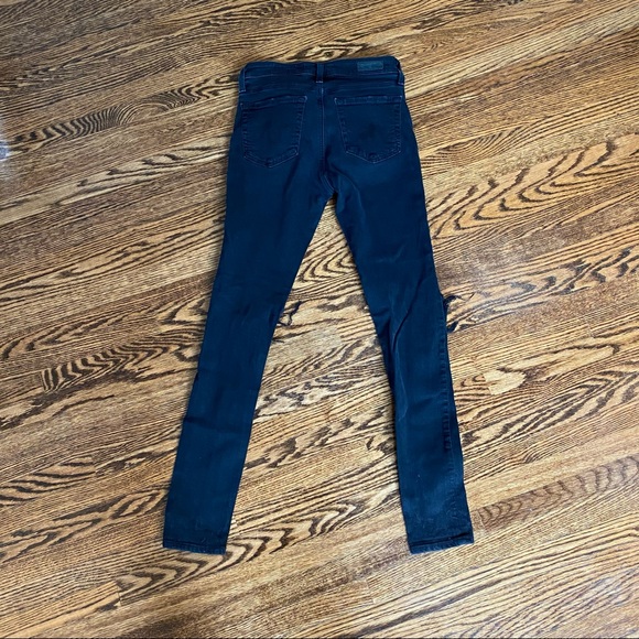 Black skinny jeans with rips in knees - Picture 2 of 2